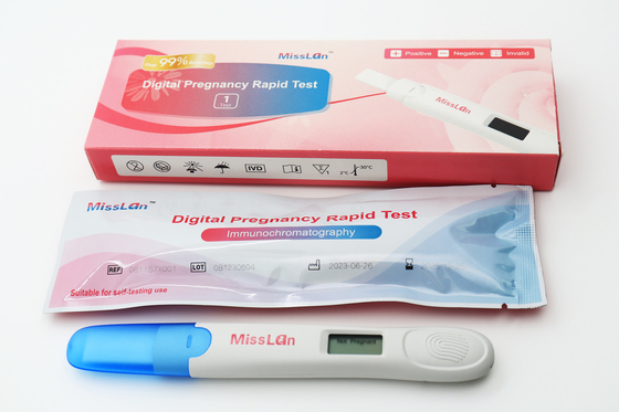 Bộ xét nghiệm nhanh mang thai kỹ thuật số rõ ràng với kết quả sớm phản hồi đầu tiên